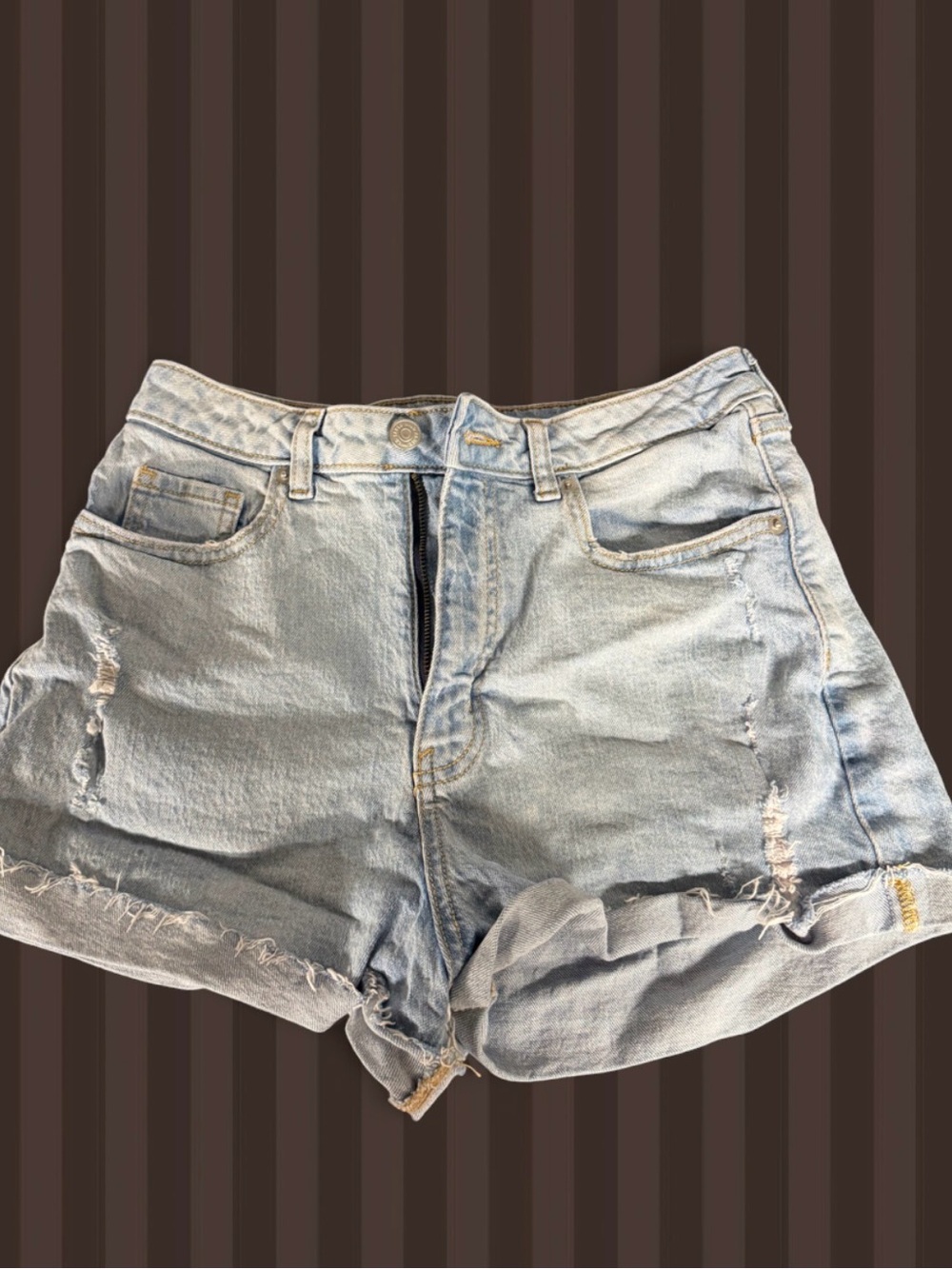 wild fable Light Blue Distressed Denim Shorts